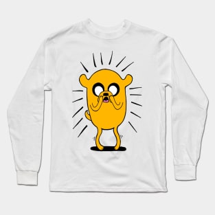 Adventure Time - Jake the Dog In Shock Long Sleeve T-Shirt